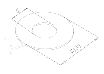 Spigot covers - Model 1280 CAD Drawing
